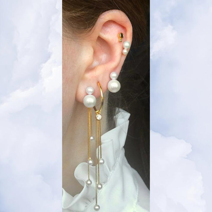 The Earring Shop Tassel Pearl Charm - SS2223 - Øreringe - SS2223