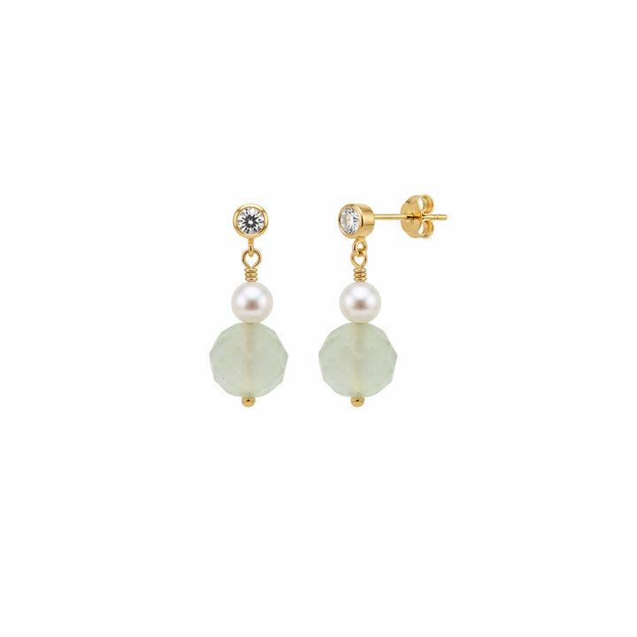Hultquist Aura Pearl Aventurine Earrings