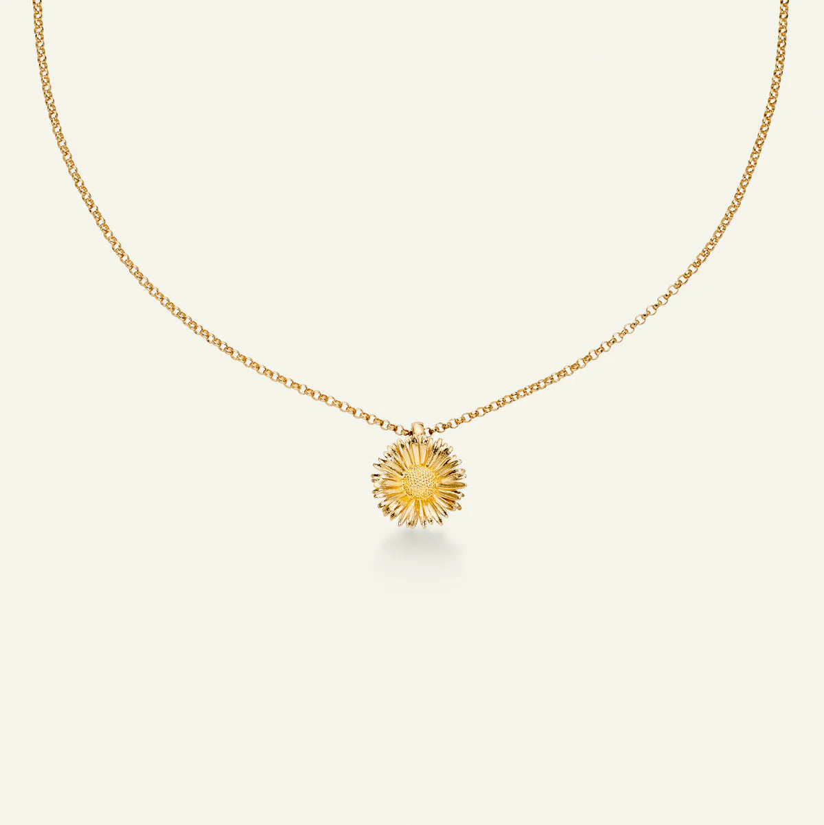 Flora Danica Daisy Necklace with Pendant Gold-Plated 