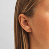Mads Z Olive Love Earrings in 14 kt. gold with Diamonds 