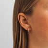 Mads Z Freya Hoop Earrings in 14 kt. Gold with 0.20 ct. Diamonds 