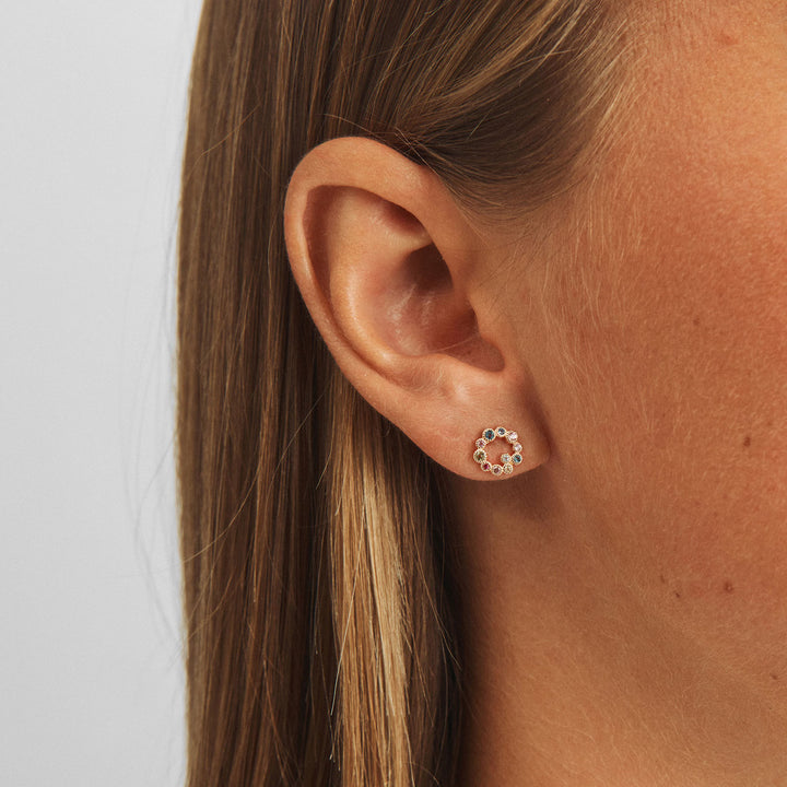 Mads Z Luxury Rainbow Orbis Earrings in 14 kt. Gold 