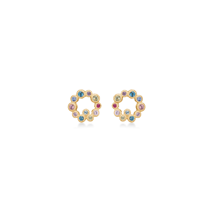 Mads Z Luxury Rainbow Orbis Earrings in 14 kt. Gold 