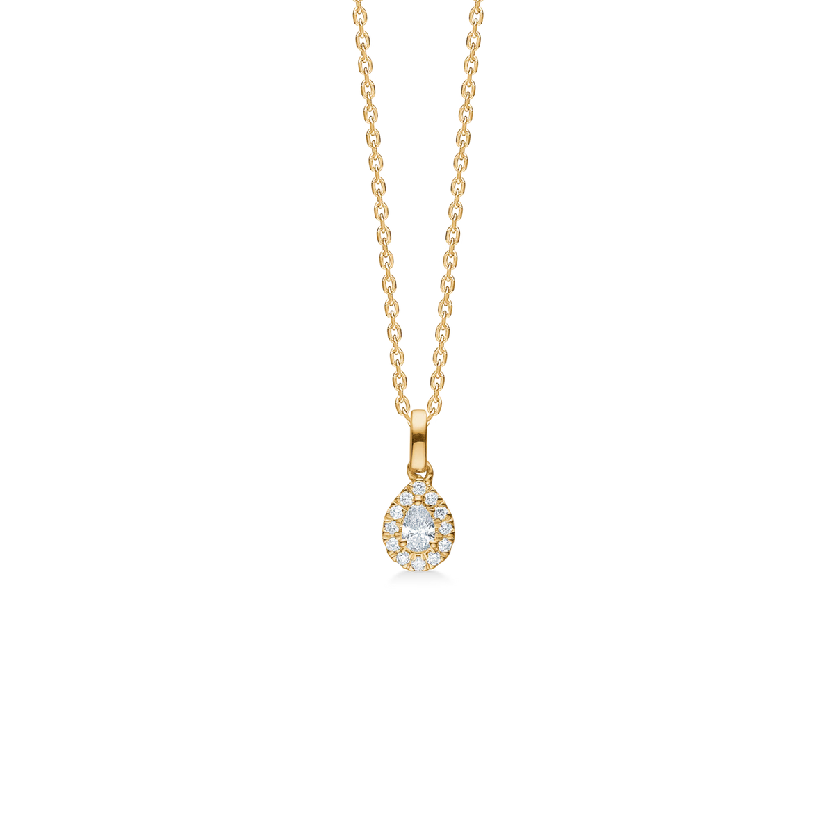 Mads Z Diamond Drop diamond pendant in 14 kt. gold 