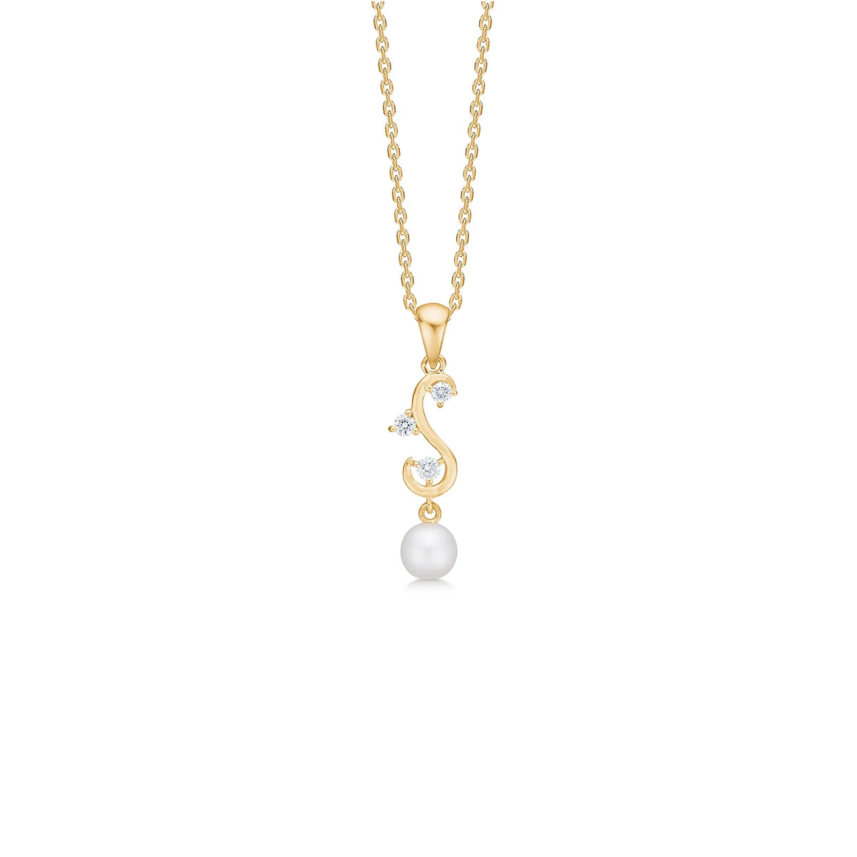 Mads Z 14kt Isaline Vedhæng 0.08ct W/Si - - 1533190