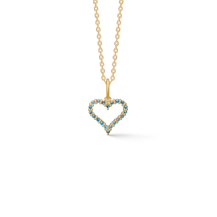 Mads Z 14kt Tender Heart London Blue Topaz