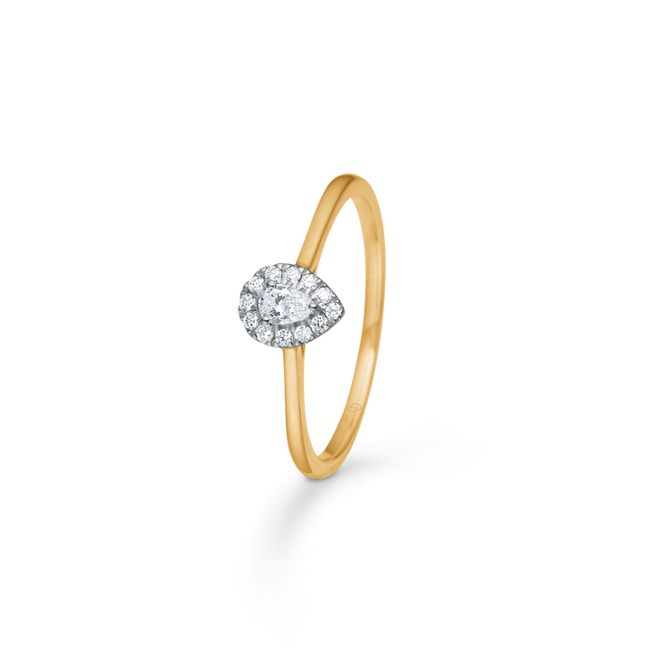 Mads Z Diamond Drop diamond ring in 14 kt. gold 