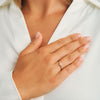 Mads Z Céleste Diamond Ring with Star in 14kt Gold 