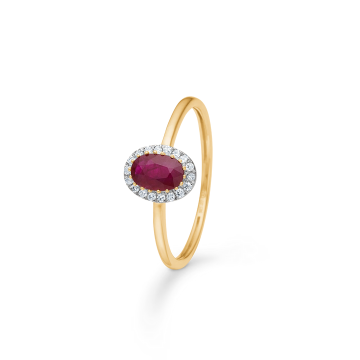Mads Z Scarlet Bloom Ruby Ring with Diamonds – product image 2