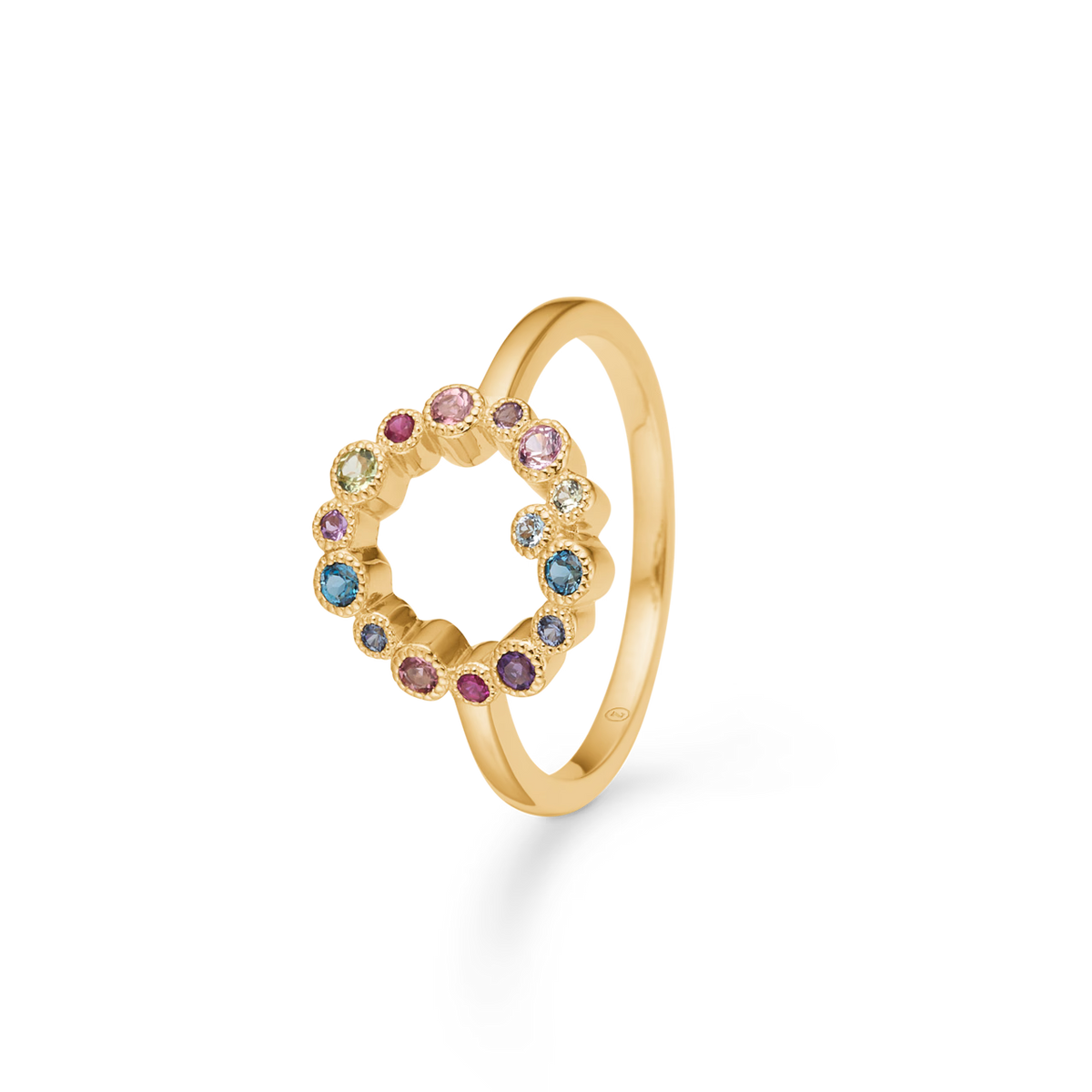 Mads Z Luxury Rainbow Orbis Ring in 14 kt. gold 
