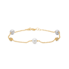 Mads Z Stella Bracelet in 14 kt. Gold with Pearls & Zirconia 