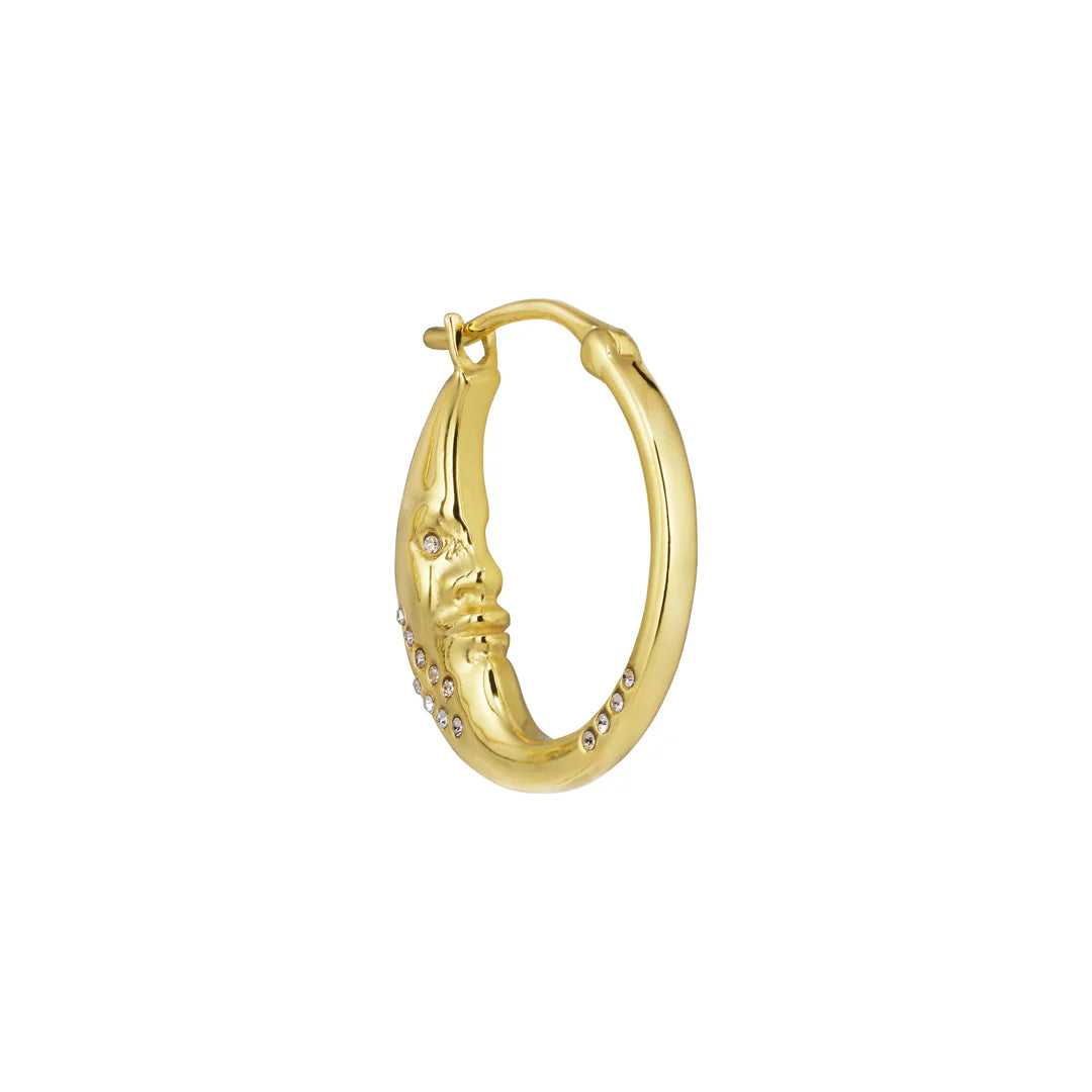 The Earring Shop Moonbeam Hoop Single Earring