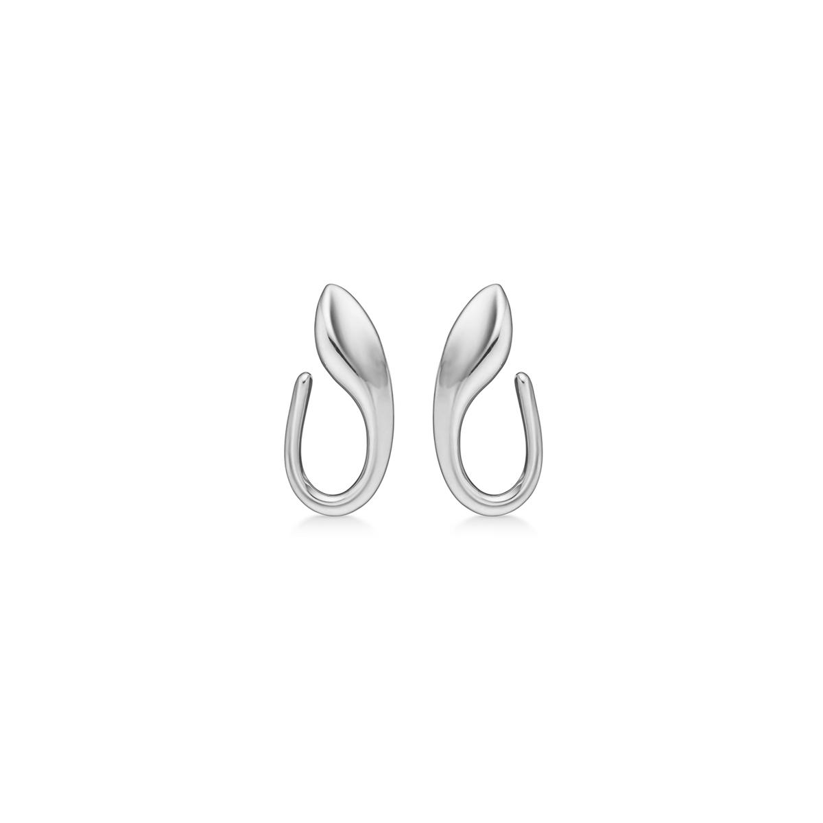 Mads Z Silver Winelink Petite Earrings 