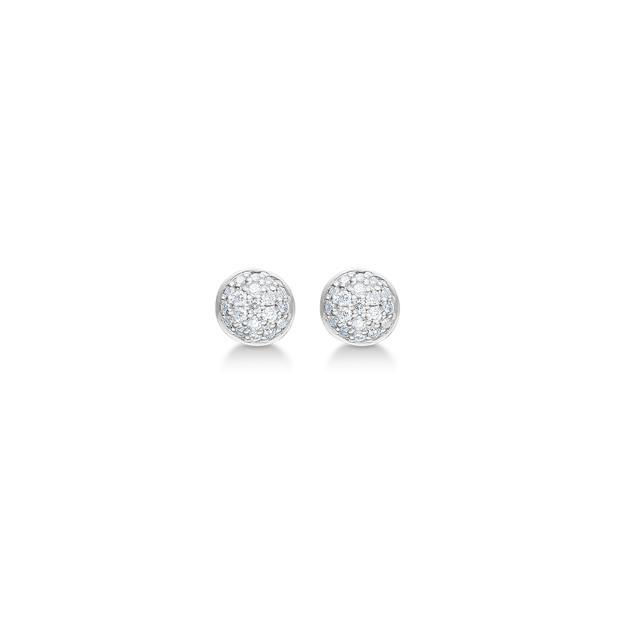 Mads Z Dome Earrings in Silver