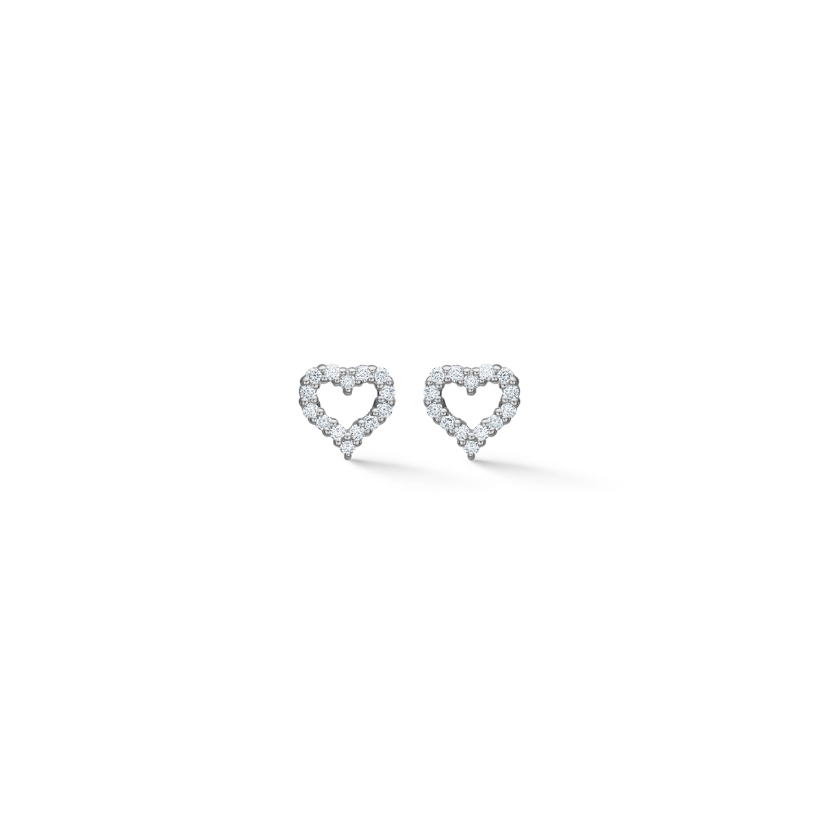 Mads Z Tender Heart Silver Earrings 