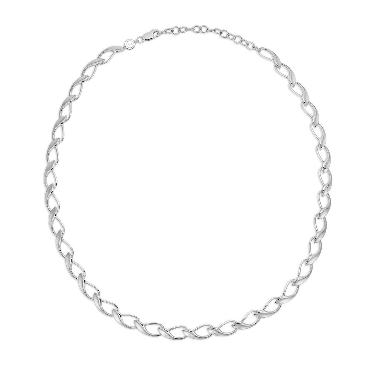Mads Z Silver Winelink Petite Necklace 