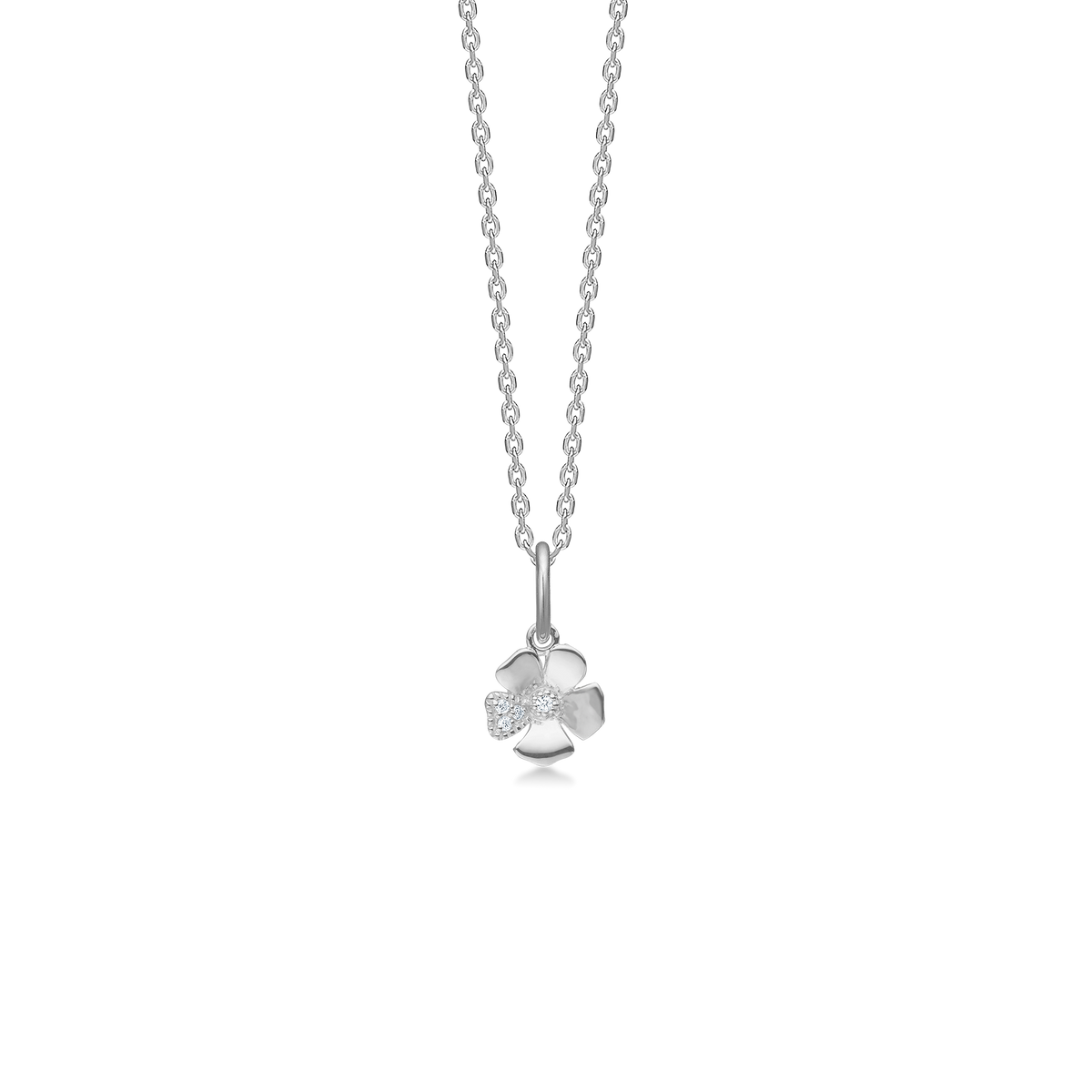 Mads z fleur necklace in silver
