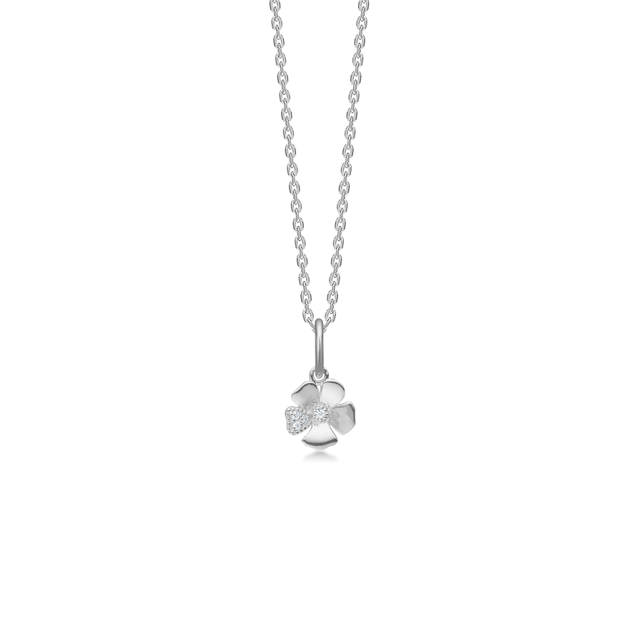 Mads z fleur necklace in silver