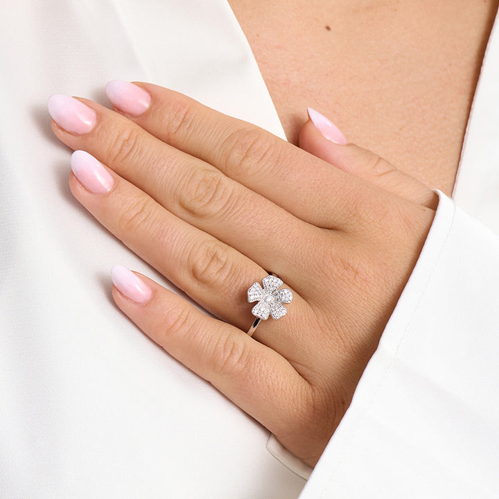 Mads Z Silver Fleur Ring
