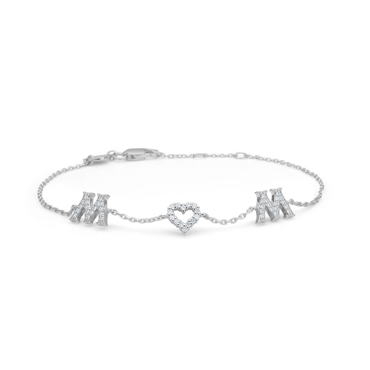 Mads Z Silver Wow/Mom Bracelet 