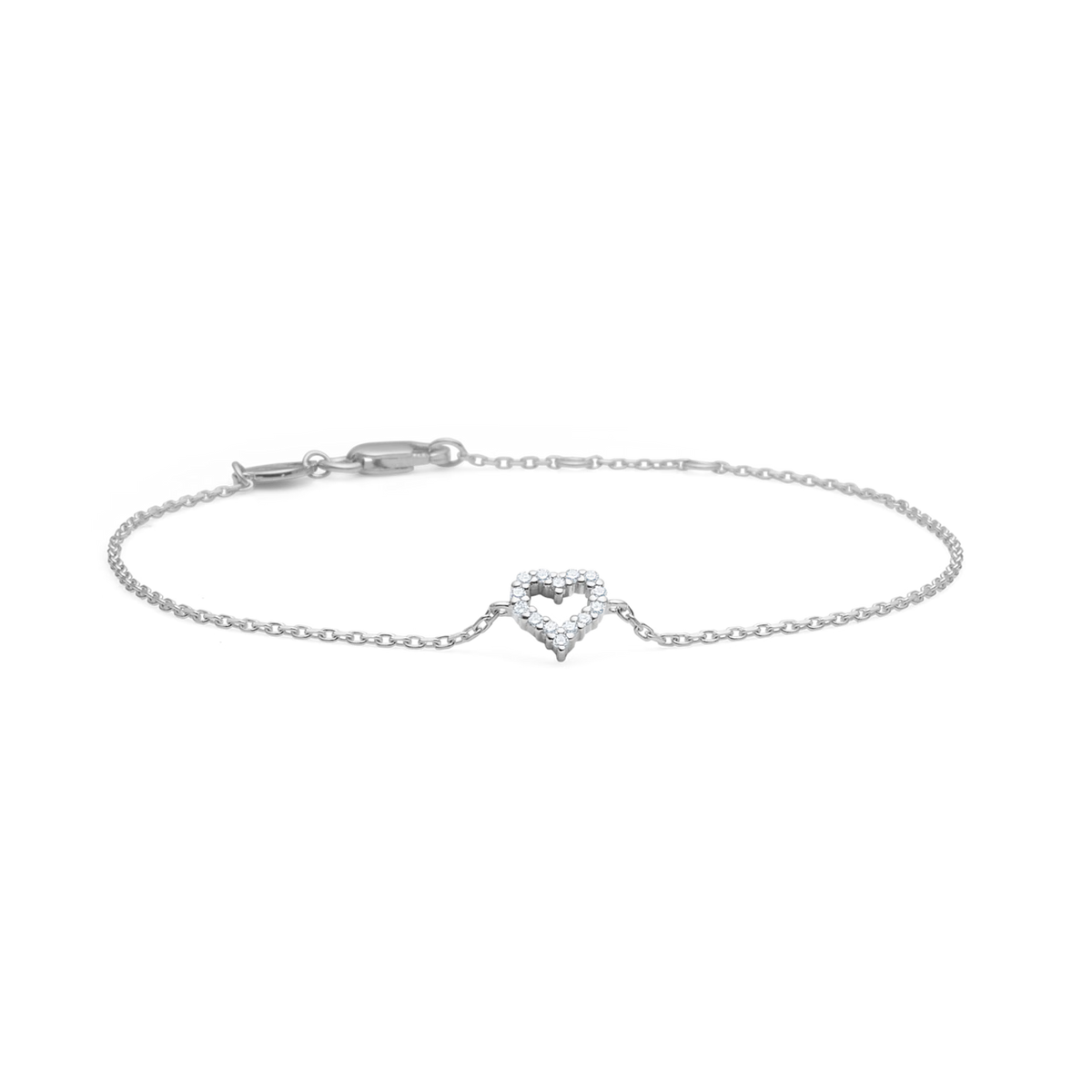 Mads Z Silver Tender Heart Bracelet 