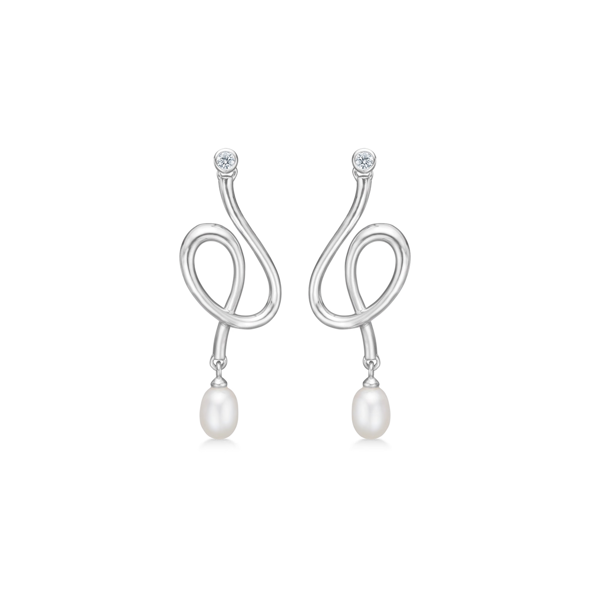 Mads Z Silver Caia Earrings 