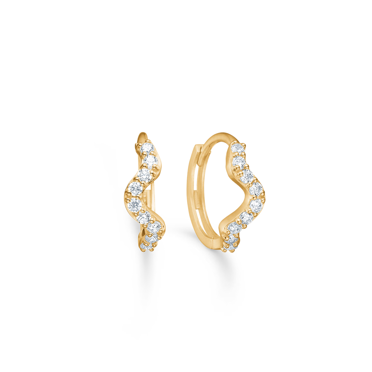 Mads Z 8kt Whisper Hoop Earrings 