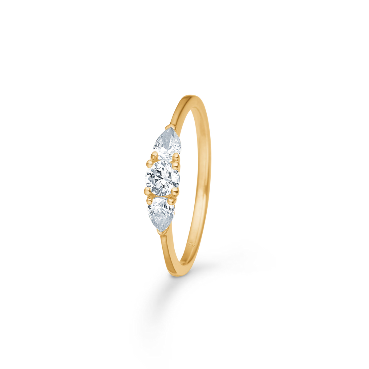 Mads Z Solis Shine Ring in 8 kt. gold with zirconia 