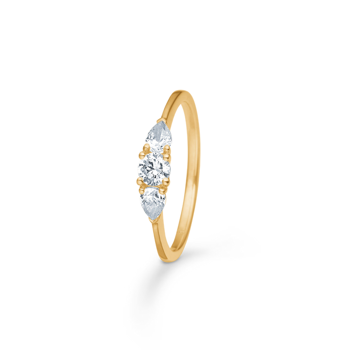 Mads Z Solis Shine Ring in 8 kt. gold with zirconia 