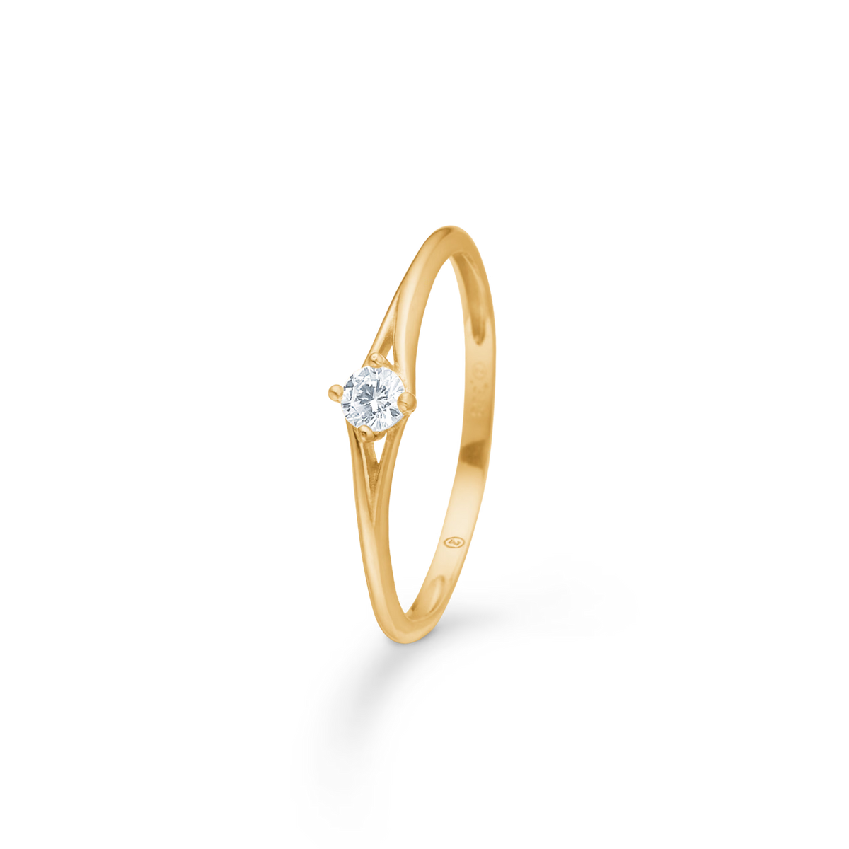 Mads Z Timeless Ring in 8 kt. gold with cubic zirconia 