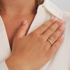 Mads Z Stardust Ring in 8 kt. gold with zirconia 