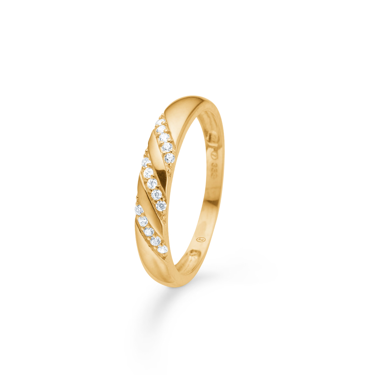 Mads Z Stardust Ring in 8 kt. gold with zirconia 
