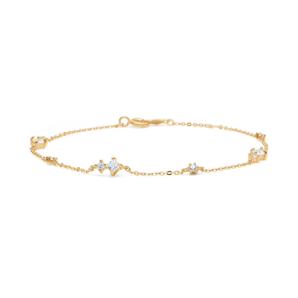 Mads Z Flux Bracelet in 8 kt. gold with zirconia 