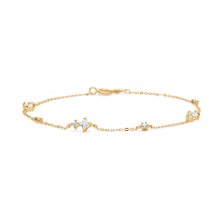Mads Z Flux Bracelet in 8 kt. gold with zirconia 