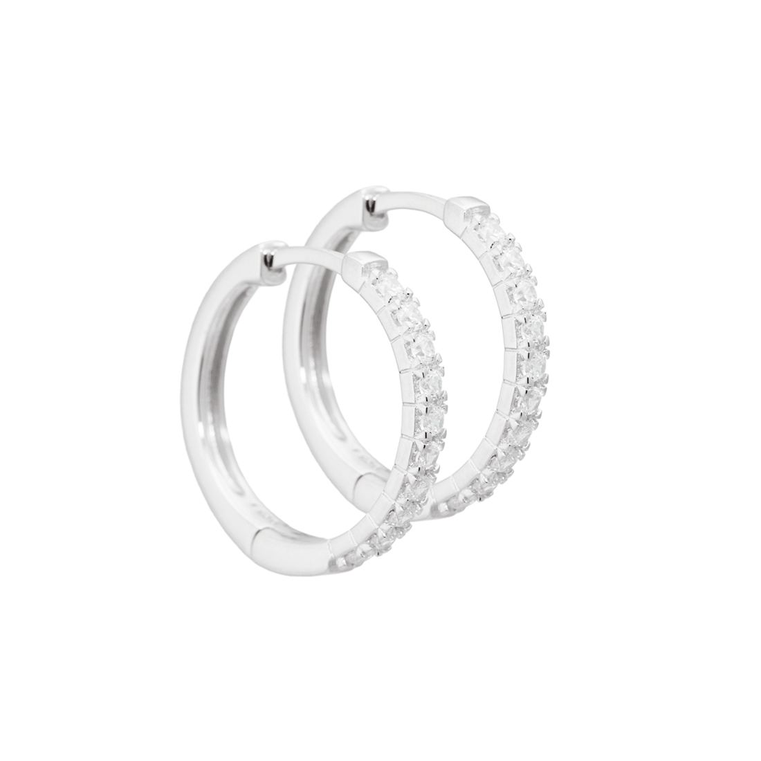 Aqua Dulce Darling Earrings 20 mm Silver - 3826