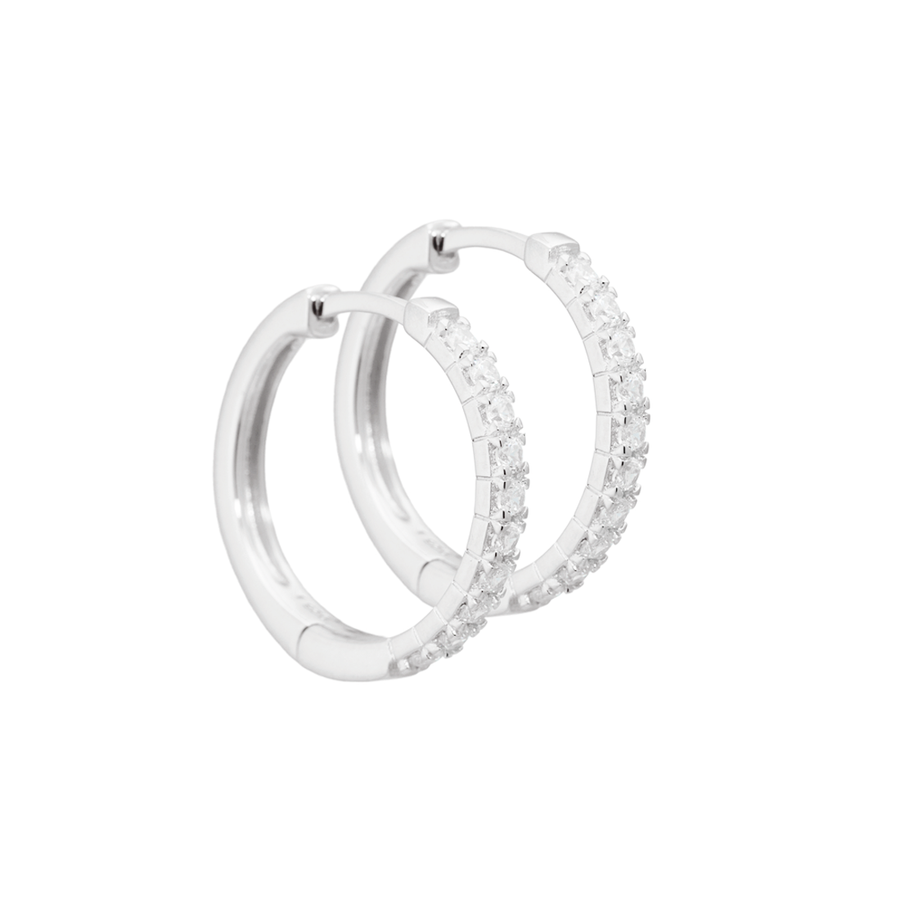 Aqua Dulce Darling Earrings 20 mm Silver - 3826