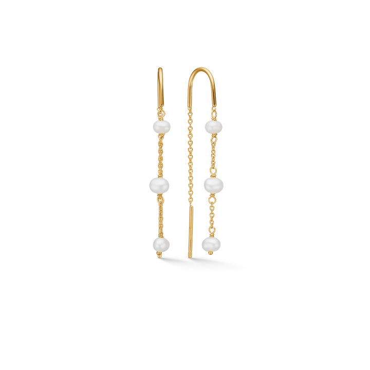 Studio Z Grace Earrings – Gold-Plated Sterling Silver with Pearls 