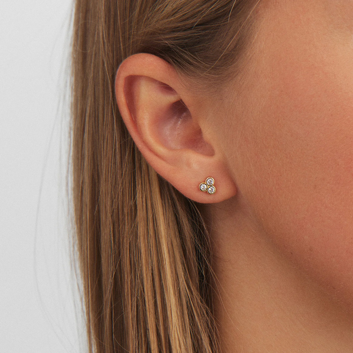 Studio Z Luma Earrings – Gold-Plated Earrings with Zirconia 