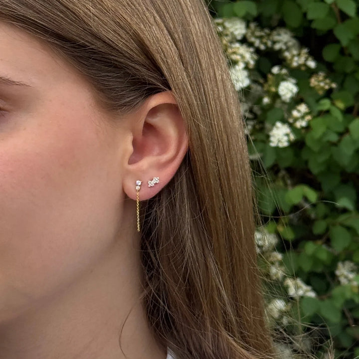 Studio Z Lyra Earrings - Gold-Plated Earrings with Zirconia 