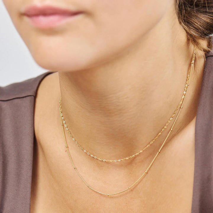 Studio Z Flow Necklace – Gold-Plated Sterling Silver Necklace 