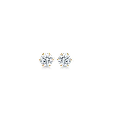 Mads Z Earrings In 14kt Gold With Zirconia