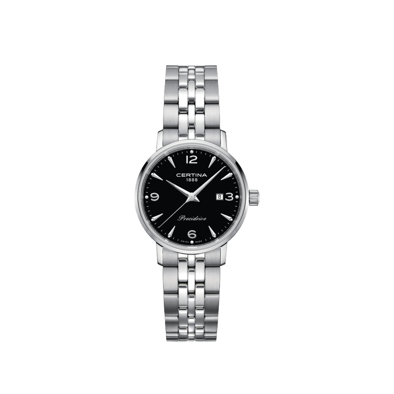 Certina DS Caimano Women's Watch - Black Dial