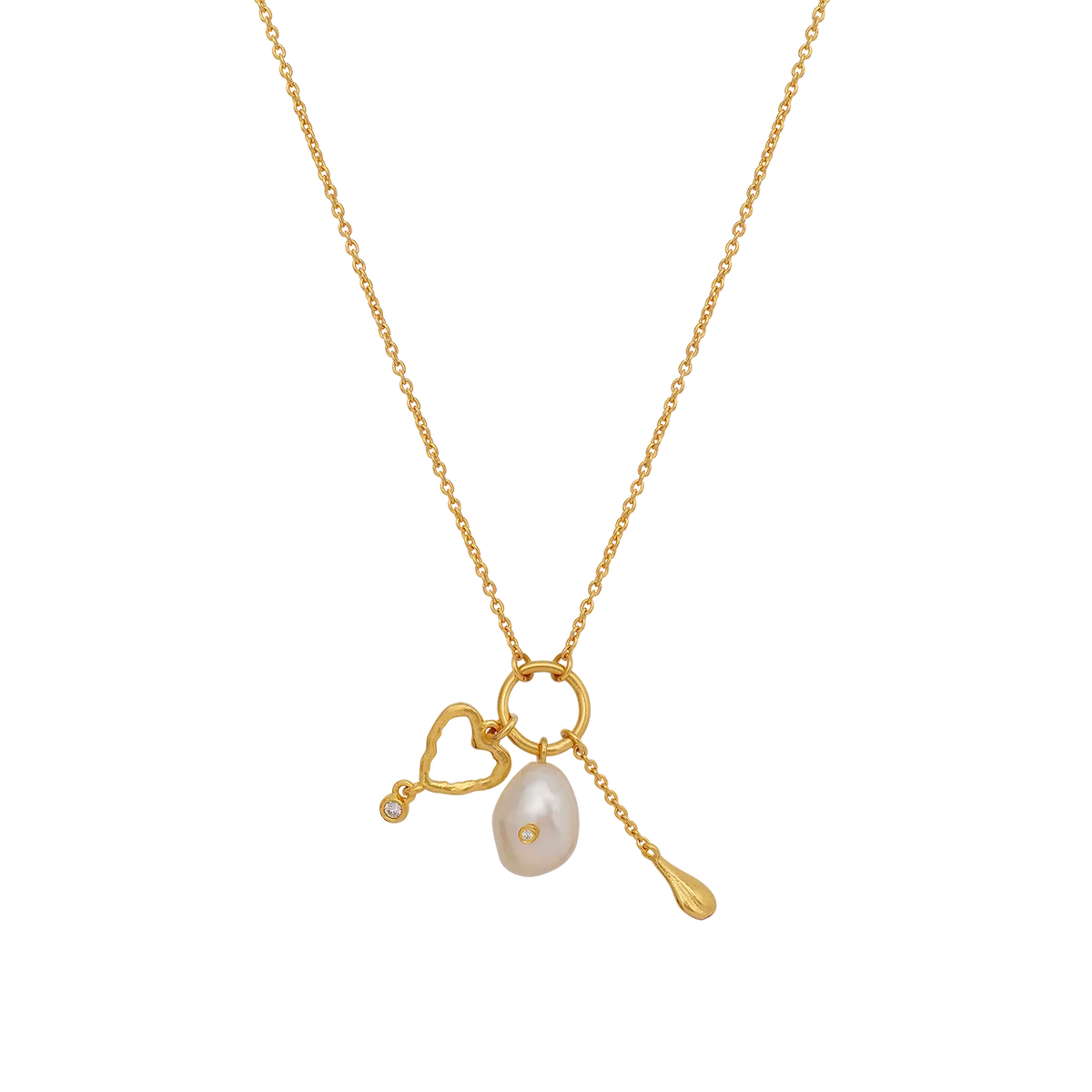 Maanesten Celine Gold-Plated Necklace with Pendant 