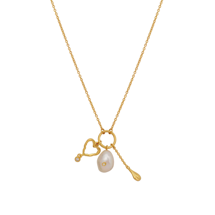 Maanesten Celine Gold-Plated Necklace with Pendant 