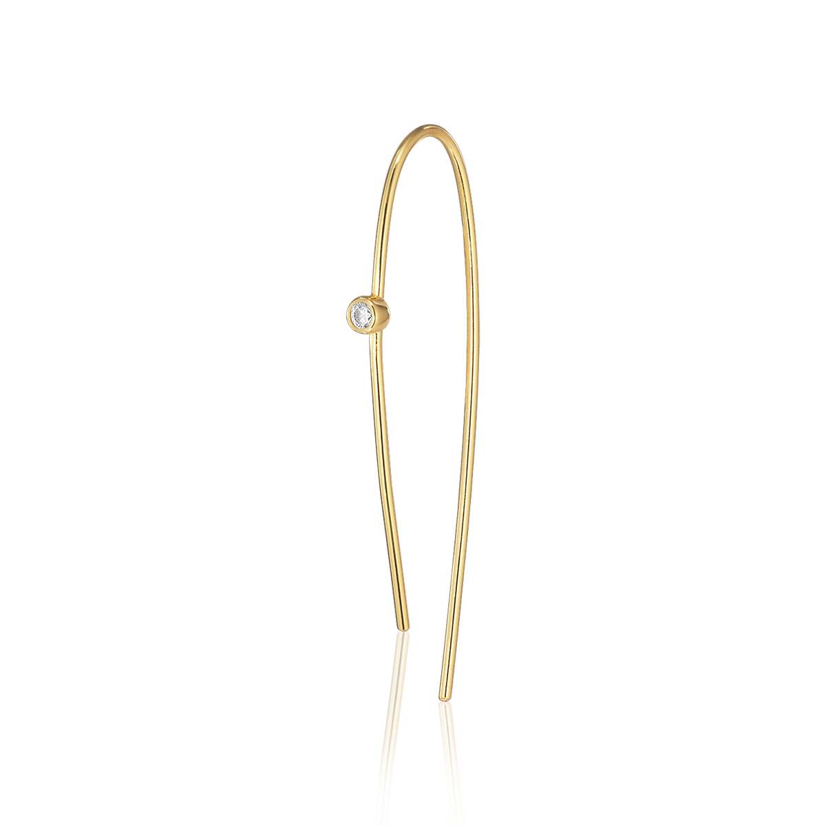 Alura Copenhagen Eclipse Blue Earrings – Gold-Plated Earrings with Zirconia 