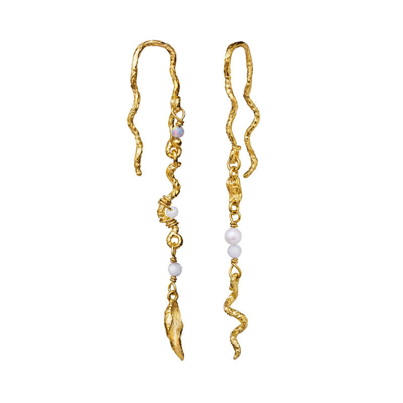 Moonstone Elisa Earrings 18kt Gold Plated - 9746A