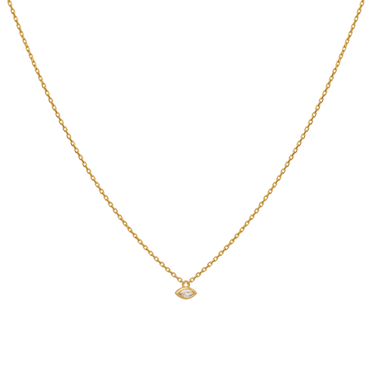 Maanesten Ellie Gold-Plated Necklace with Zirconia 