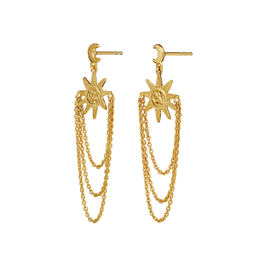 Maanesten Emerie Earrings with Sun &amp; Moon Motifs