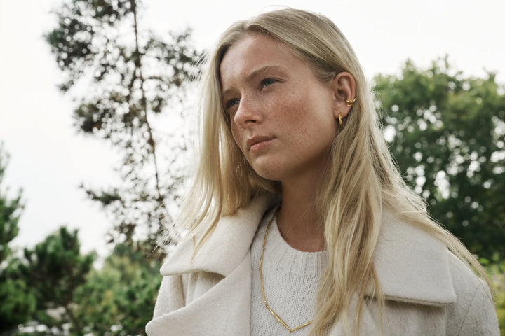 Flora Danica Grass Necklace in Gold Plating 