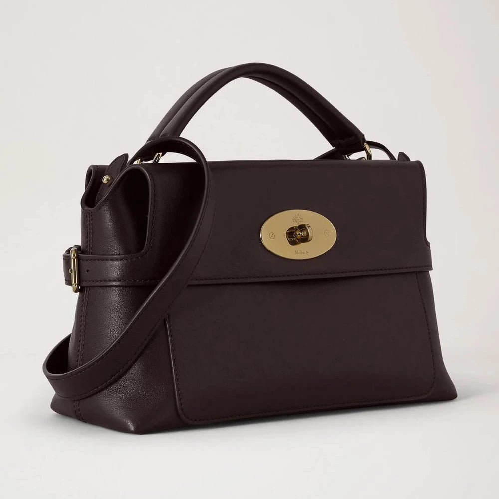 Mulberry Small Stevie Tor Handle Smooth Supple Leather Ebony 